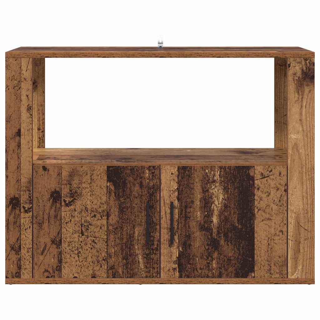 Dressoir Oud hout 80 x 30 x 60 cm Bewerkt hout