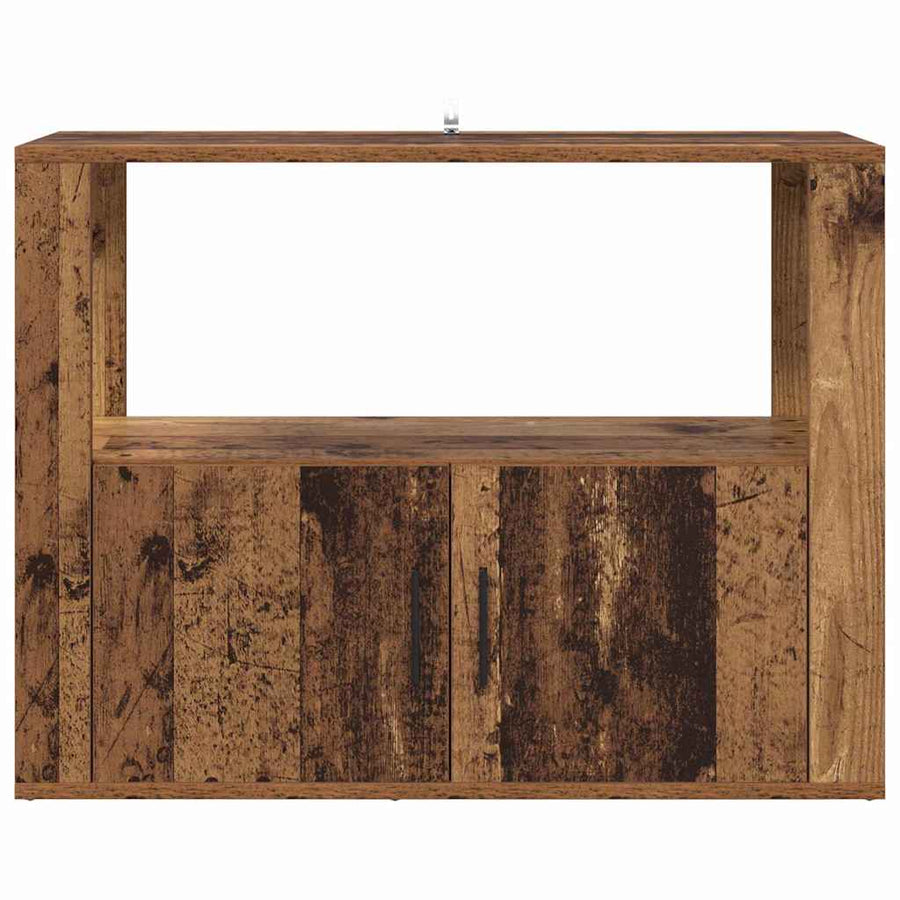 Dressoir Oud hout 80 x 30 x 60 cm Bewerkt hout