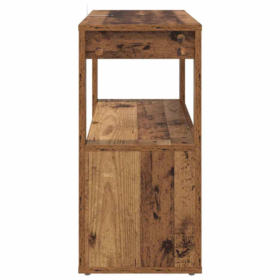 Dressoir Oud hout 80 x 30 x 60 cm Bewerkt hout