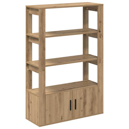 Dressoir artisanaal eikenkleurig 30 x 80 x 119,5 cm