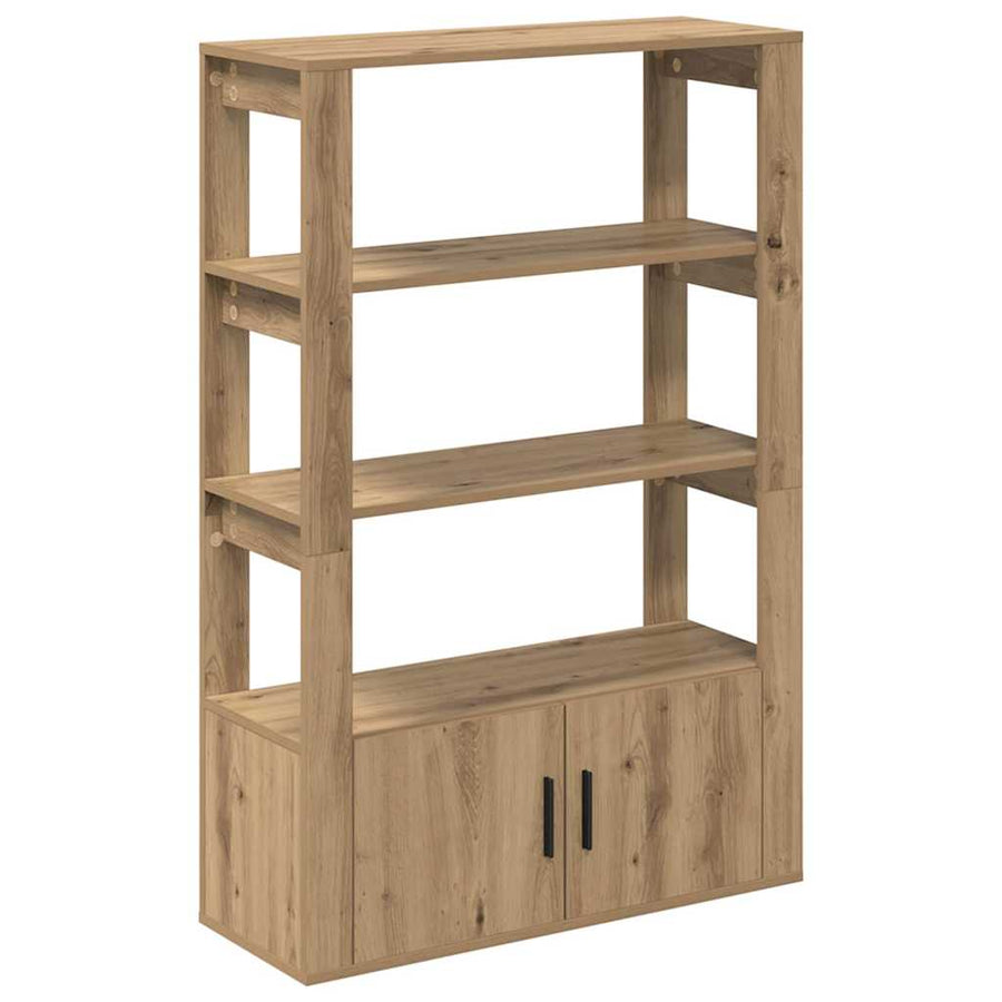 Dressoir artisanaal eikenkleurig 30 x 80 x 119,5 cm