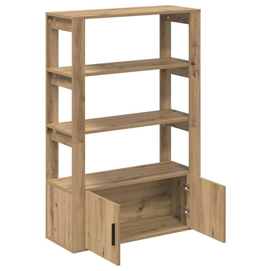 Dressoir artisanaal eikenkleurig 30 x 80 x 119,5 cm