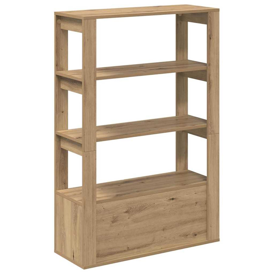 Dressoir artisanaal eikenkleurig 30 x 80 x 119,5 cm
