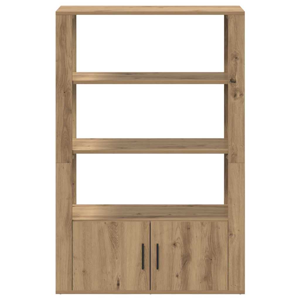 Dressoir artisanaal eikenkleurig 30 x 80 x 119,5 cm