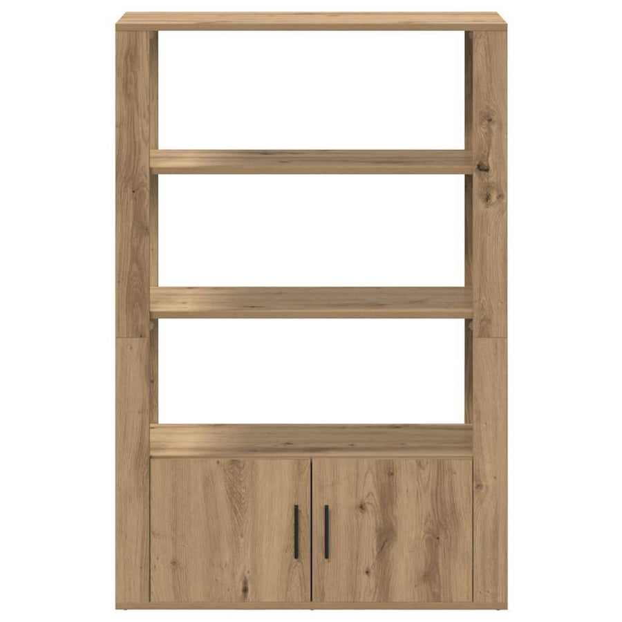 Dressoir artisanaal eikenkleurig 30 x 80 x 119,5 cm