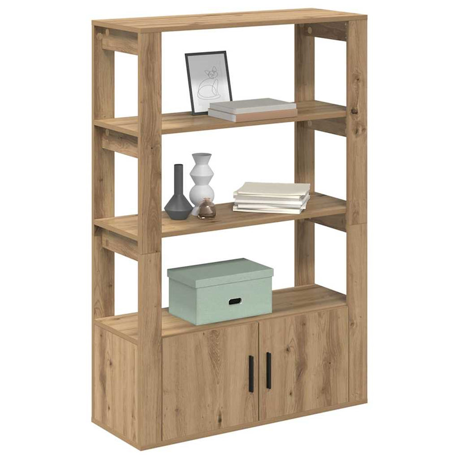 Dressoir artisanaal eikenkleurig 30 x 80 x 119,5 cm