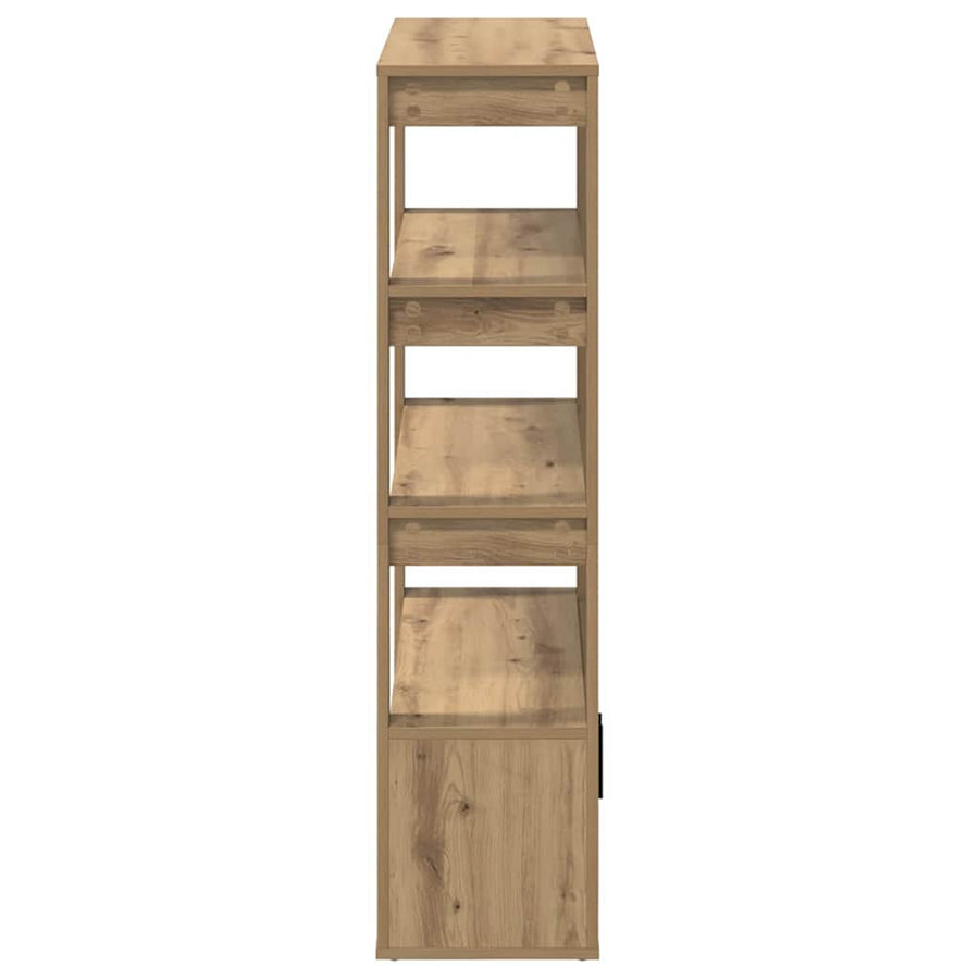 Dressoir artisanaal eikenkleurig 30 x 80 x 119,5 cm