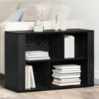 Sideboard Black Oak 80 x 30 x 53 cm Engineered wood