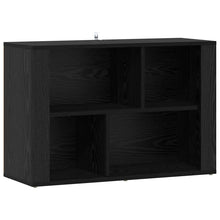 Dressoir Zwart Eiken 80 x 30 x 53 cm Bewerkt hout