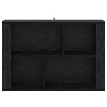 Dressoir Zwart Eiken 80 x 30 x 53 cm Bewerkt hout