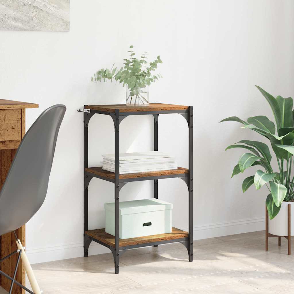 Boekenkast Oud hout 40 x 33 x 70,5 cm Gemonteerd hout en ijzer