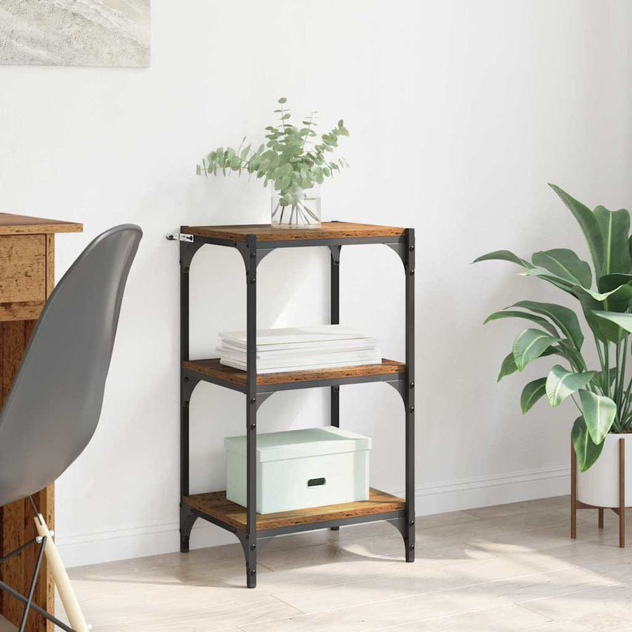 Boekenkast Oud hout 40 x 33 x 70,5 cm Gemonteerd hout en ijzer