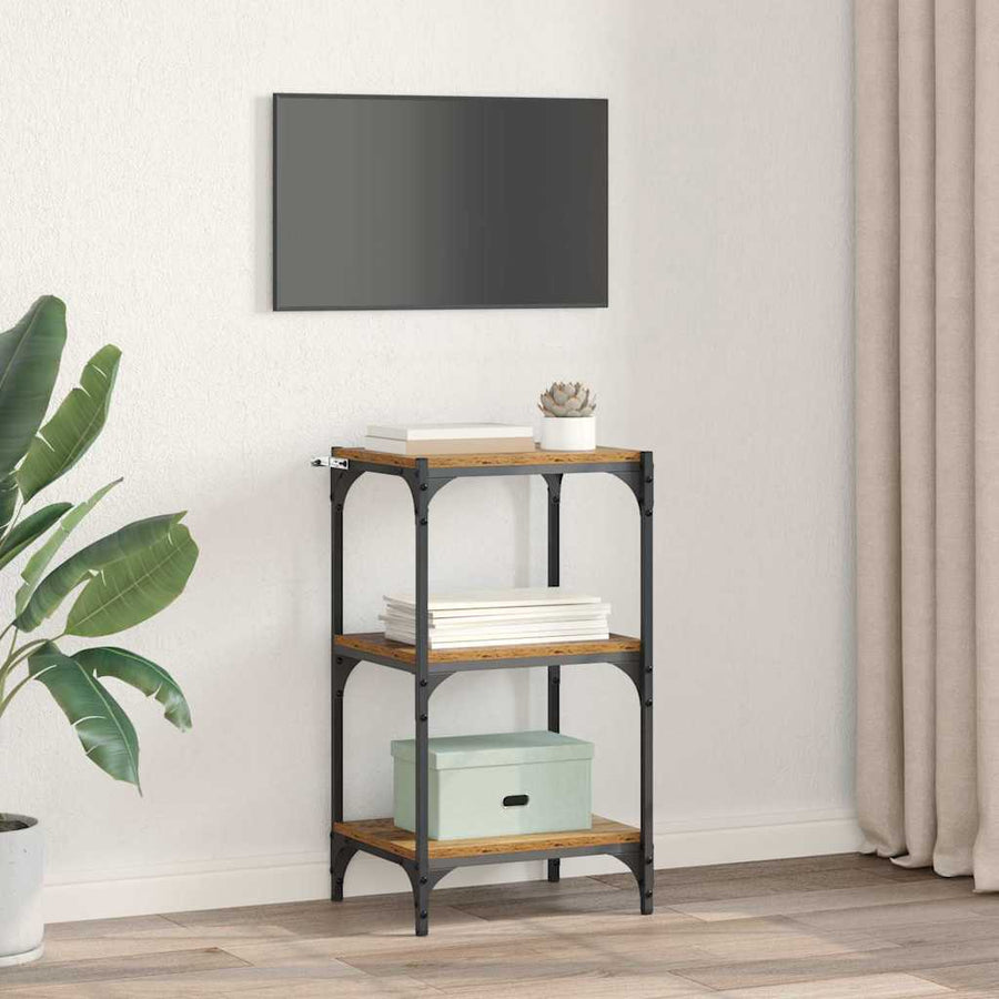 Boekenkast Oud hout 40 x 33 x 70,5 cm Gemonteerd hout en ijzer
