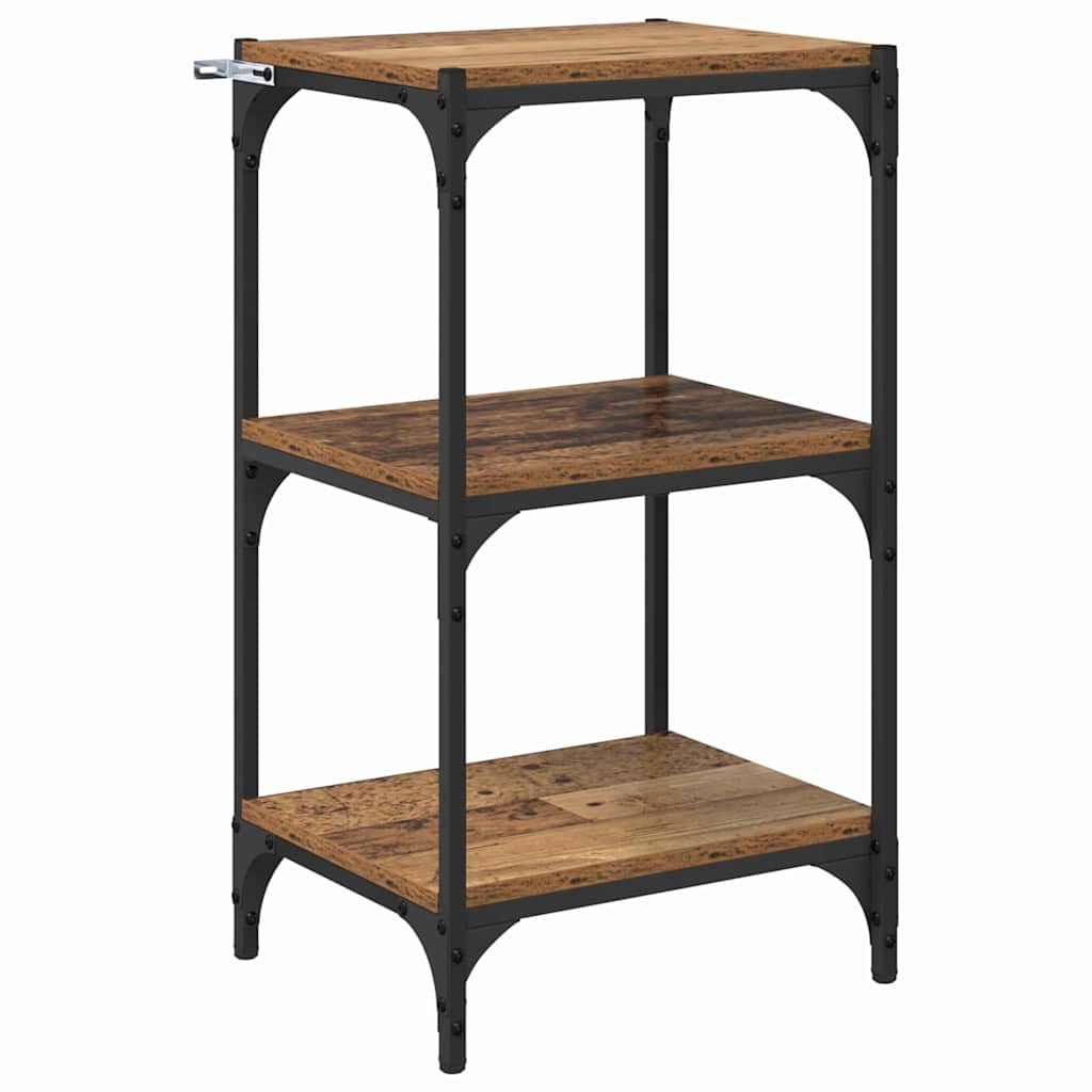 Boekenkast Oud hout 40 x 33 x 70,5 cm Gemonteerd hout en ijzer