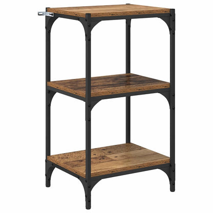 Boekenkast Oud hout 40 x 33 x 70,5 cm Gemonteerd hout en ijzer