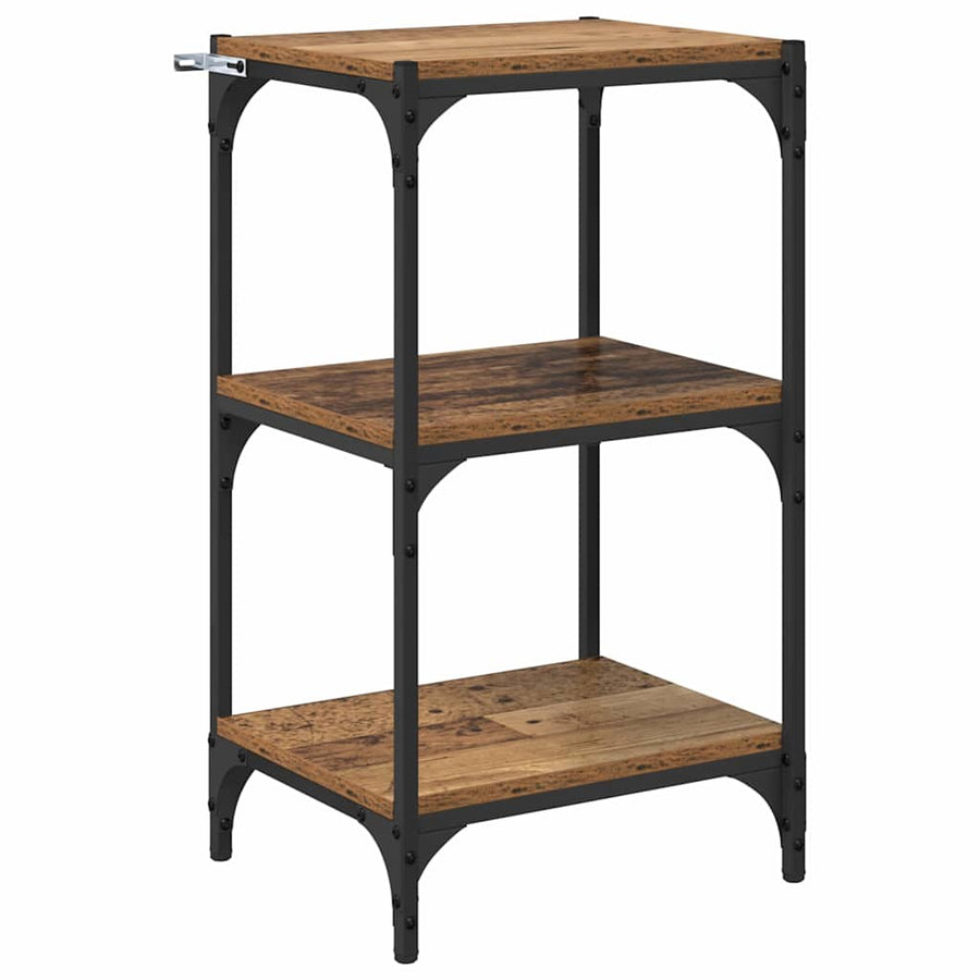 Boekenkast Oud hout 40 x 33 x 70,5 cm Gemonteerd hout en ijzer
