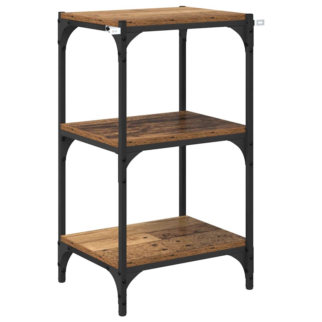 Boekenkast Oud hout 40 x 33 x 70,5 cm Gemonteerd hout en ijzer