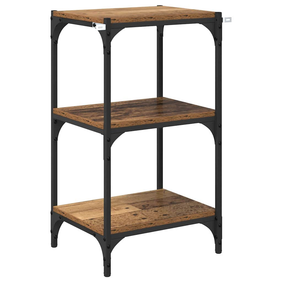 Boekenkast Oud hout 40 x 33 x 70,5 cm Gemonteerd hout en ijzer