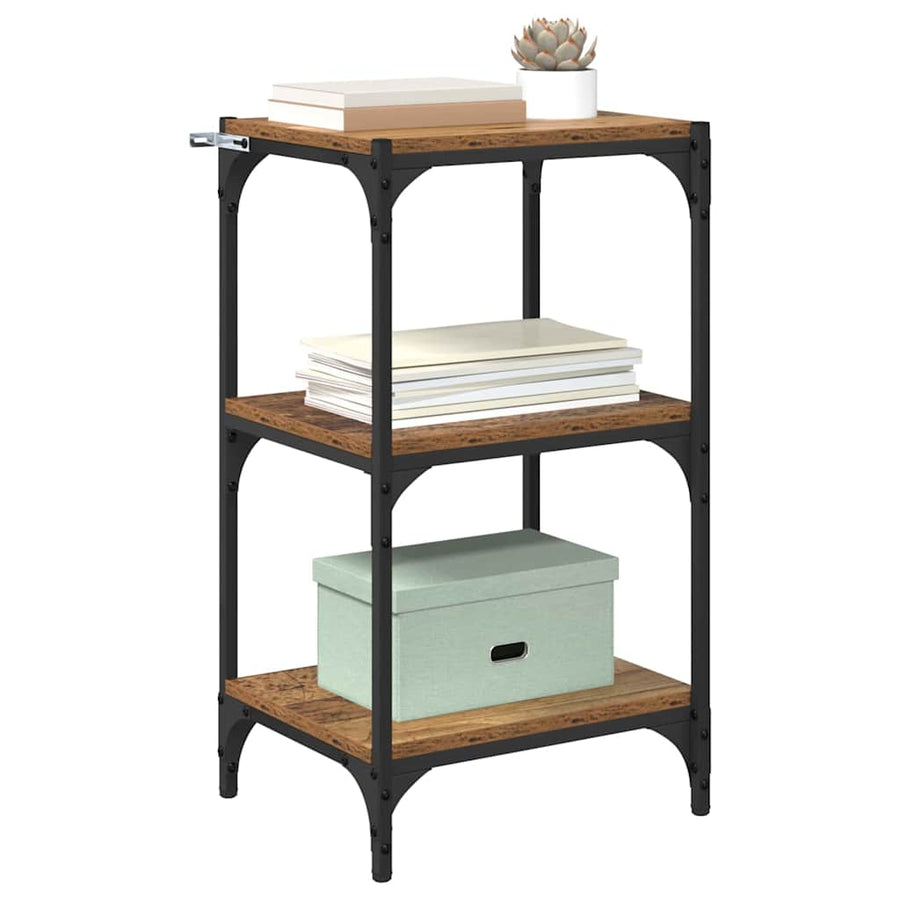 Boekenkast Oud hout 40 x 33 x 70,5 cm Gemonteerd hout en ijzer