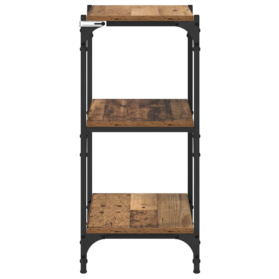 Boekenkast Oud hout 40 x 33 x 70,5 cm Gemonteerd hout en ijzer