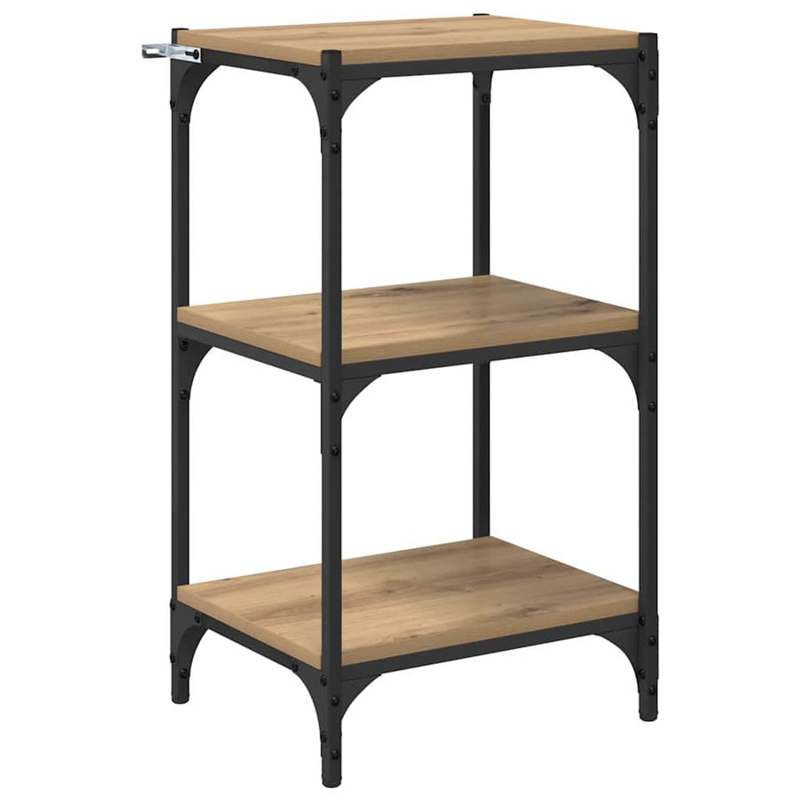 Boekenkast artisanaal eikenkleurig 40 x 33 x 70,5 cm