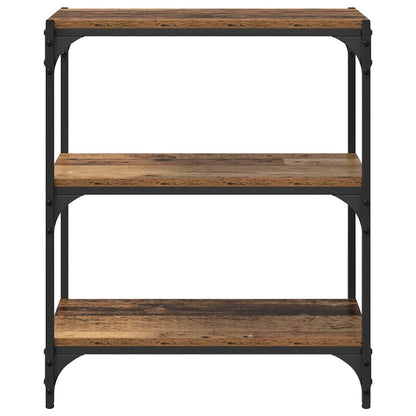 Boekenkast Oud hout 60 x 33 x 70,5 cm Gemonteerd hout en ijzer