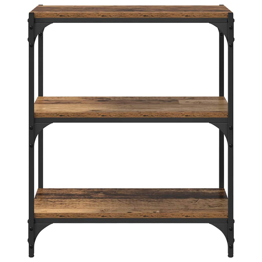 Boekenkast Oud hout 60 x 33 x 70,5 cm Gemonteerd hout en ijzer
