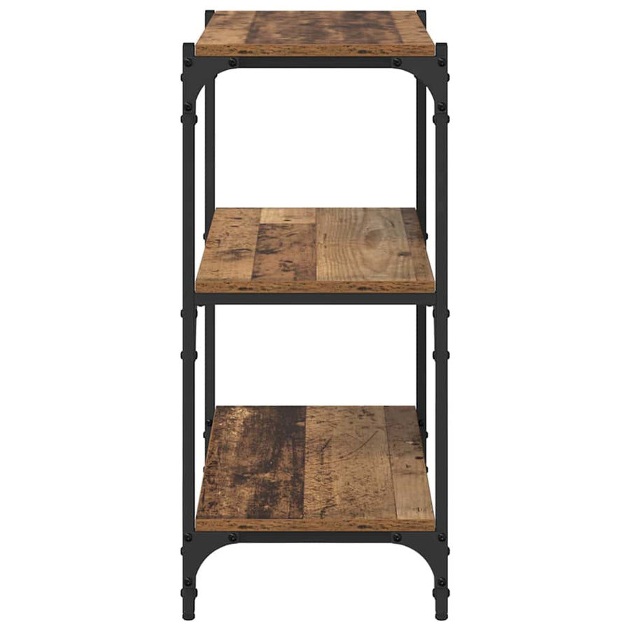 Boekenkast Oud hout 60 x 33 x 70,5 cm Gemonteerd hout en ijzer