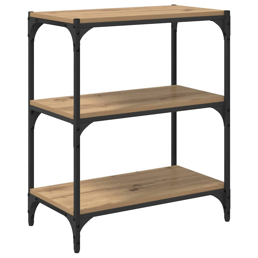 Boekenkast artisanaal eikenkleurig 60 x 33 x 70,5 cm