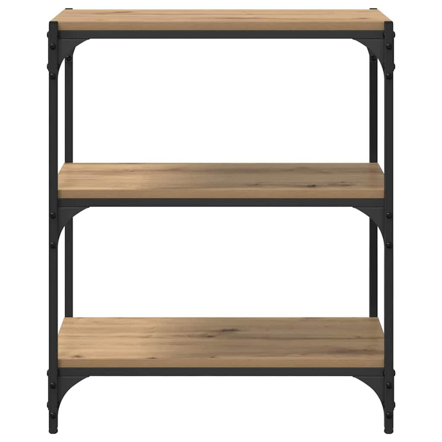 Boekenkast artisanaal eikenkleurig 60 x 33 x 70,5 cm