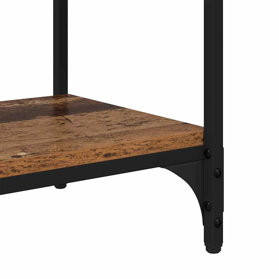 Boekenkast Oud Hout 80 x 33 x 70,5 cm Gemonteerd hout en ijzer
