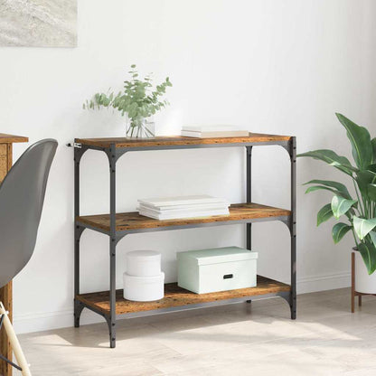 Boekenkast Oud Hout 80 x 33 x 70,5 cm Gemonteerd hout en ijzer