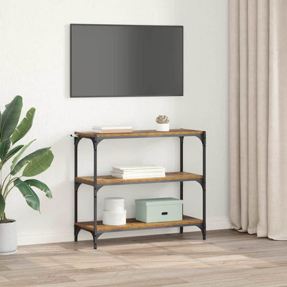 Boekenkast Oud Hout 80 x 33 x 70,5 cm Gemonteerd hout en ijzer