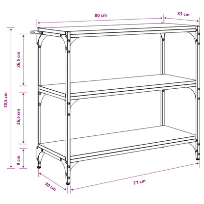 Boekenkast Artisan Eiken 80 x 33 x 70,5 cm