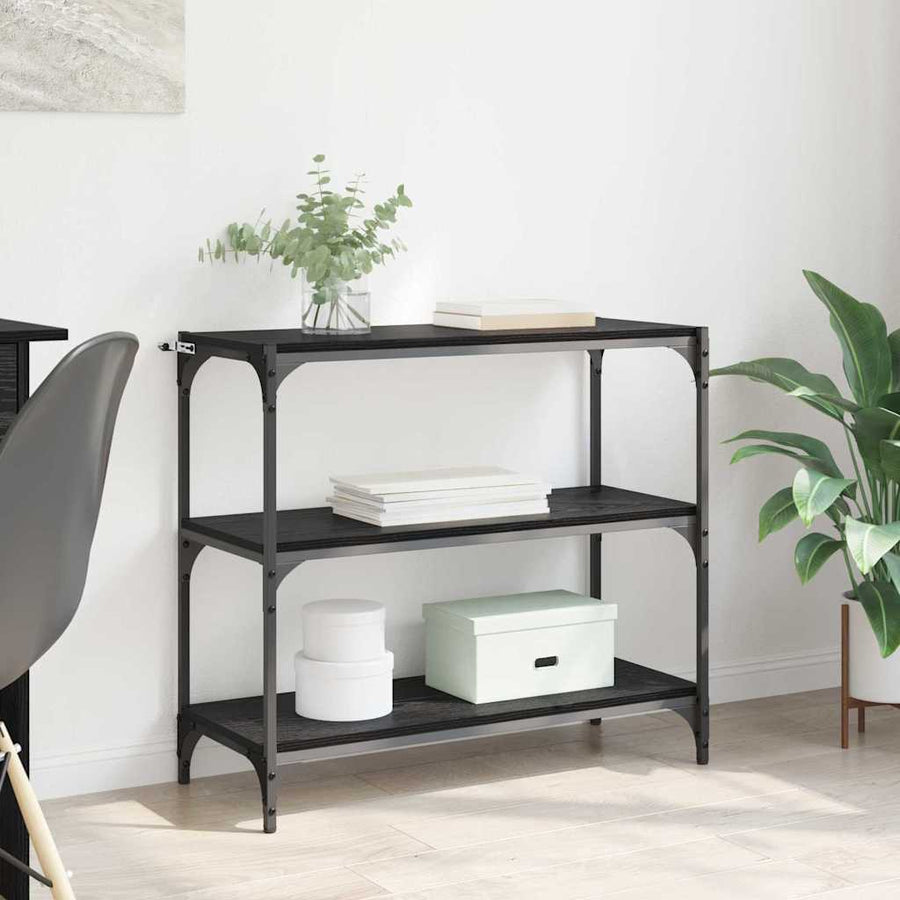 Boekenkast Zwart Eiken 80 x 33 x 70,5 cm