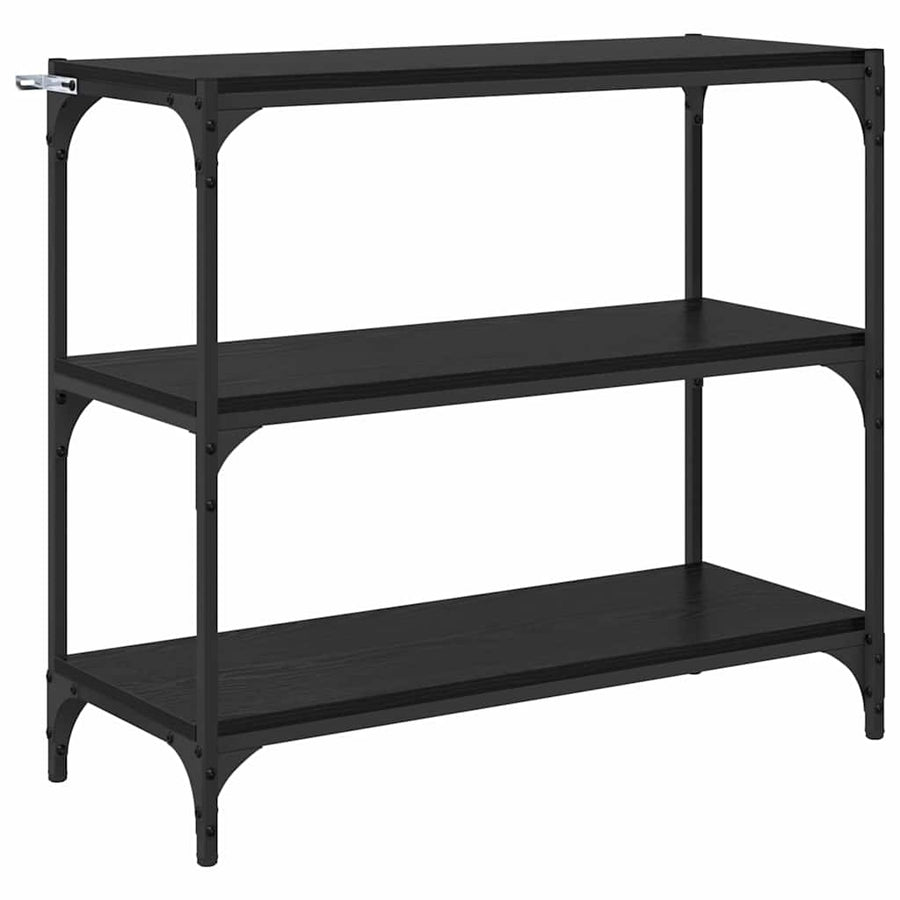 Boekenkast Zwart Eiken 80 x 33 x 70,5 cm