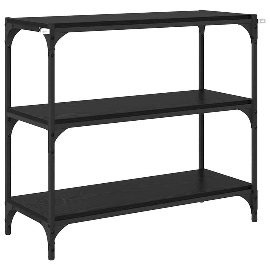 Boekenkast Zwart Eiken 80 x 33 x 70,5 cm