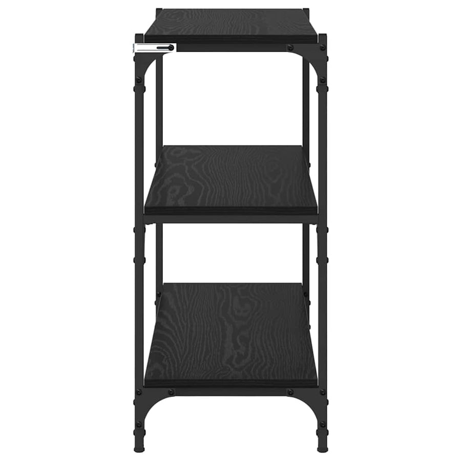 Boekenkast Zwart Eiken 80 x 33 x 70,5 cm