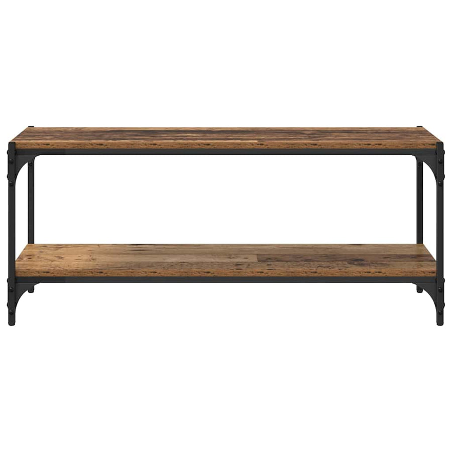TV-kast Oud Hout 100x33x41cm Gemonteerd hout en ijzer