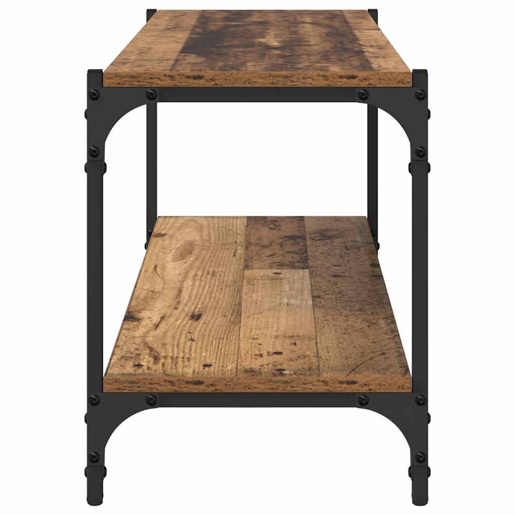 TV-kast Oud Hout 100x33x41cm Gemonteerd hout en ijzer