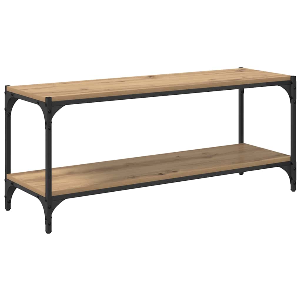 TV-kast Artisan Eiken 100x33x41cm Gemonteerd hout en ijzer