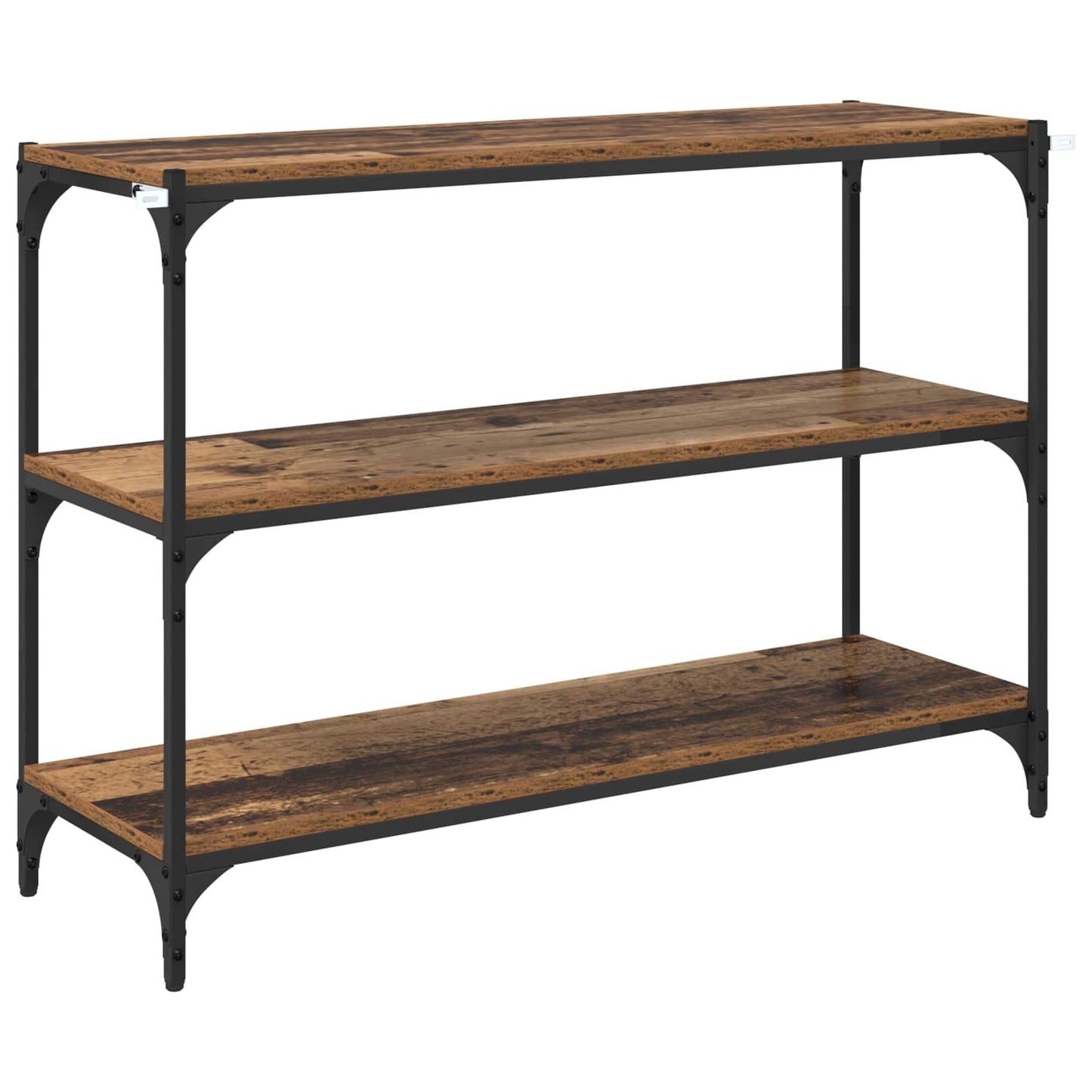 Boekenkast Oud hout 100 x 33 x 70,5 cm Gemonteerd hout en ijzer
