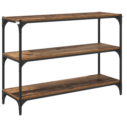 Boekenkast Oud hout 100 x 33 x 70,5 cm Gemonteerd hout en ijzer