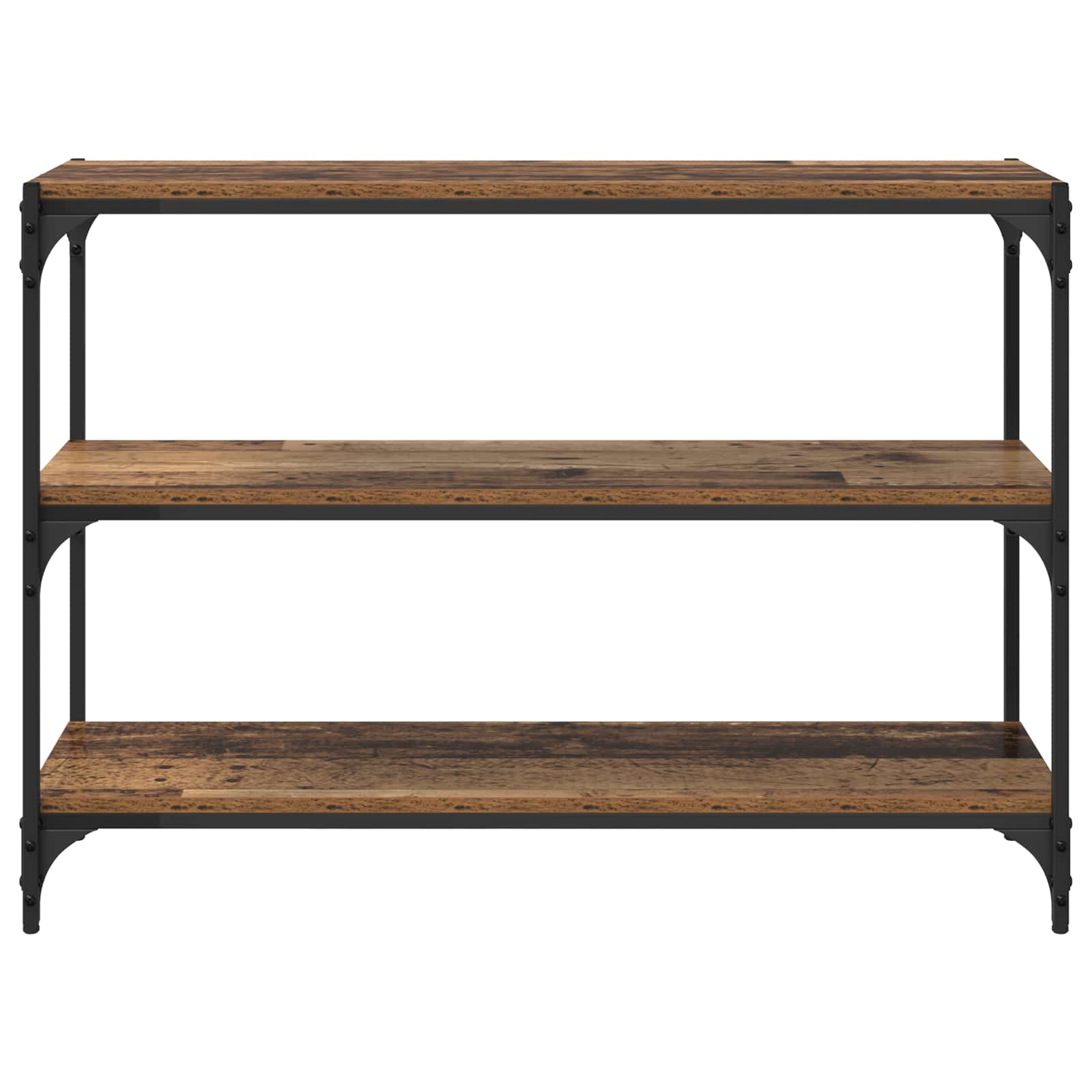 Boekenkast Oud hout 100 x 33 x 70,5 cm Gemonteerd hout en ijzer