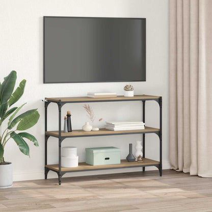 Boekenkast 3-laags 100 x 33 x 70,5 cm Gemonteerd hout en ijzer