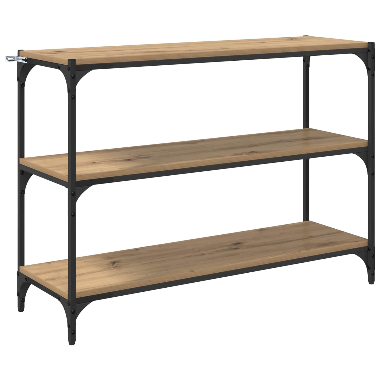 Boekenkast 3-laags 100 x 33 x 70,5 cm Gemonteerd hout en ijzer