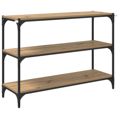 Boekenkast 3-laags 100 x 33 x 70,5 cm Gemonteerd hout en ijzer