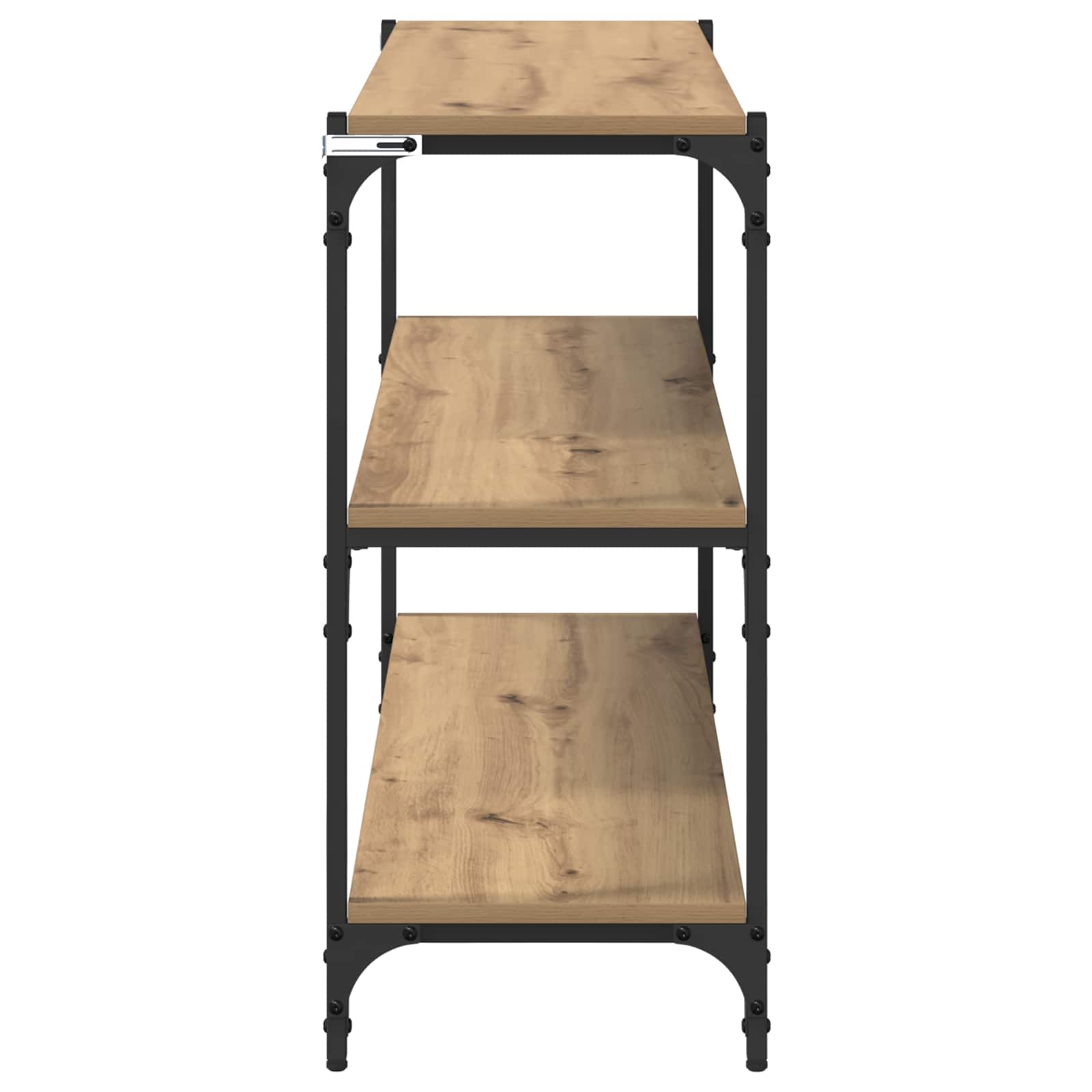 Boekenkast 3-laags 100 x 33 x 70,5 cm Gemonteerd hout en ijzer