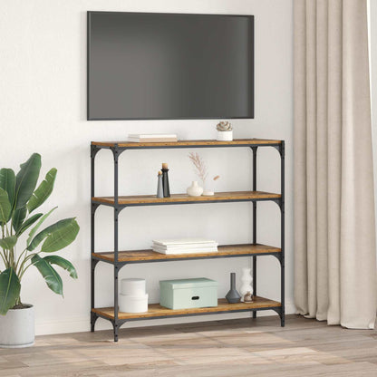 Boekenkast Oud Hout 100 x 33 x 100 cm Gemonteerd hout en ijzer