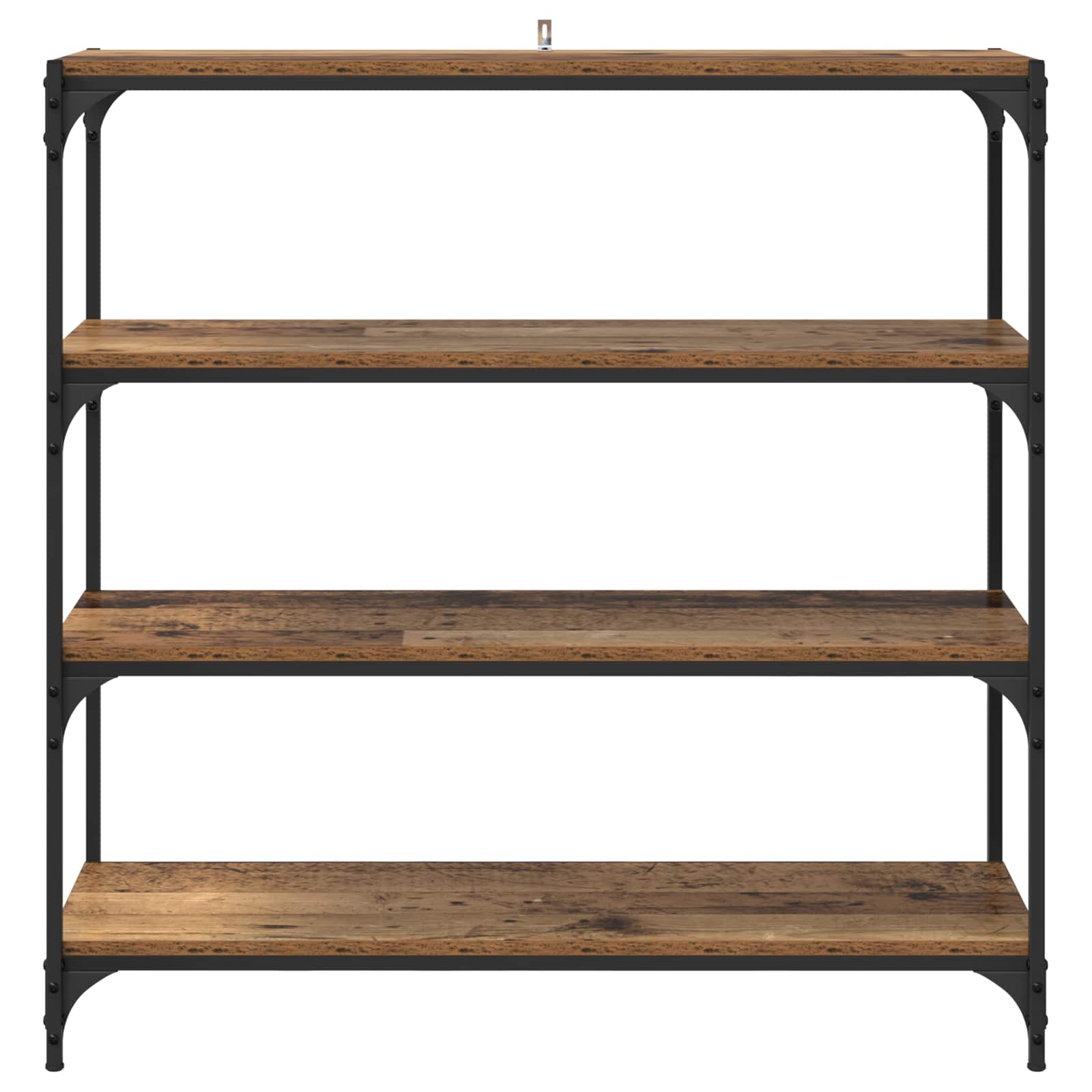 Boekenkast Oud Hout 100 x 33 x 100 cm Gemonteerd hout en ijzer